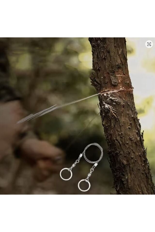Taşınabilir Tel Testere Kamp Survival Outdoor Cep Tipi Çelik El Mini Zincir Testeresi