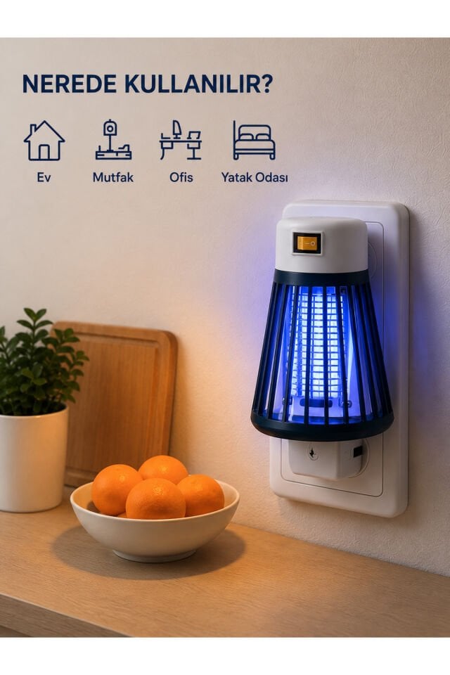 Gece Lambalı Sinek ve Böcek Öldürücü Ltx-01 Elektrikli Sivrisinek Kovucu Iç Mekan Kullanım