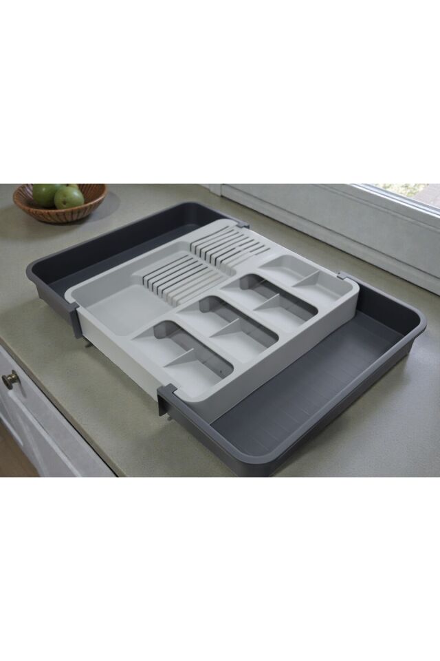 Ordera Çekmece Içi Kaşıklık Çift Taraflı Uzayabilen Kaşıklık Düzenleyici(34cm+55cm x 38cm)