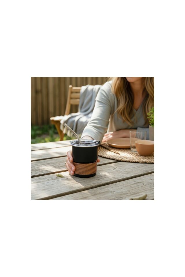 Matcha Bardağı – Sürdürülebilir Paslanmaz Çelik Termos Bardak (260 ml)