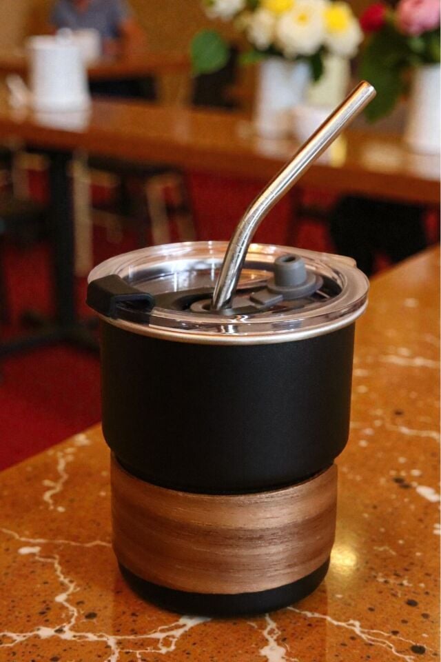 Matcha Bardağı – Sürdürülebilir Paslanmaz Çelik Termos Bardak (260 ml)