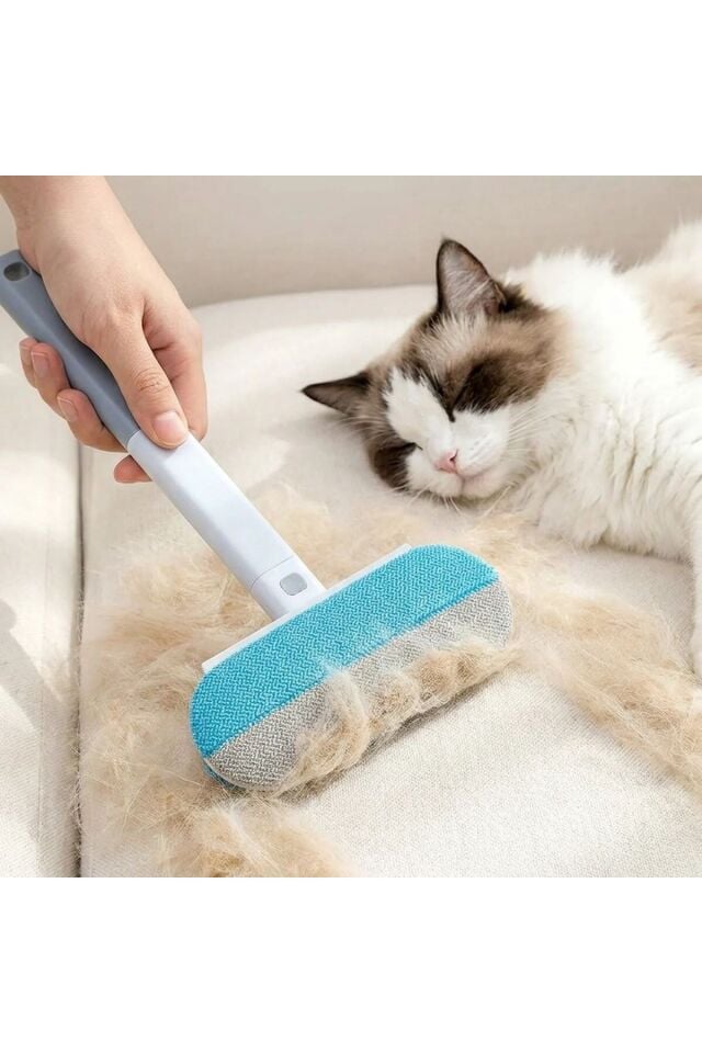 4'ü 1 Arada Tüy Toplayıcı Kedi Köpek Tüy Temizleyici Fırça | Koltuk, Halı, Kıyafet ve Araç İçi Tüy Alıcı