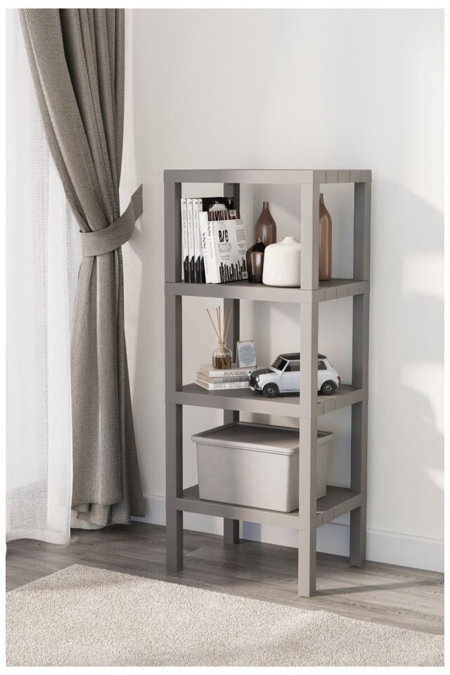 OMBEG 4 Katlı Modüler Raf – Banyo, Mutfak, Balkon, Salon ve Bahçe Düzenleyici