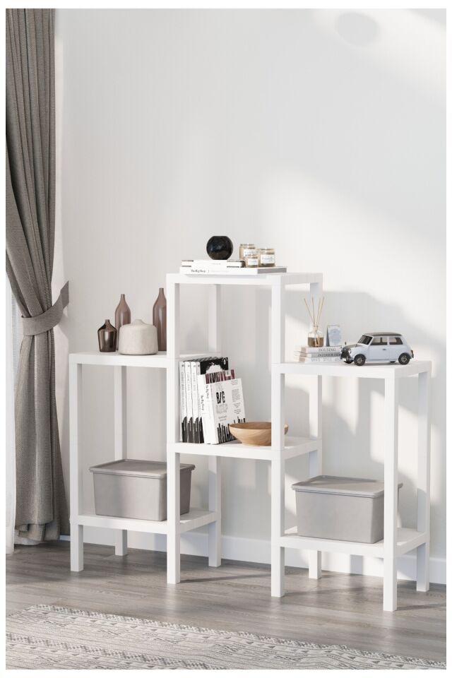 Ombeg Modüler Raf, Çok Amaçlı 6 Bölmeli Raf Ünitesi, 6 Raflı Organizer