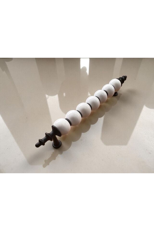 Boncuk Kulp Gold ve Siyah 96mm,128mm ve 160mm Dolap Çekmece Mobilya Kulbu