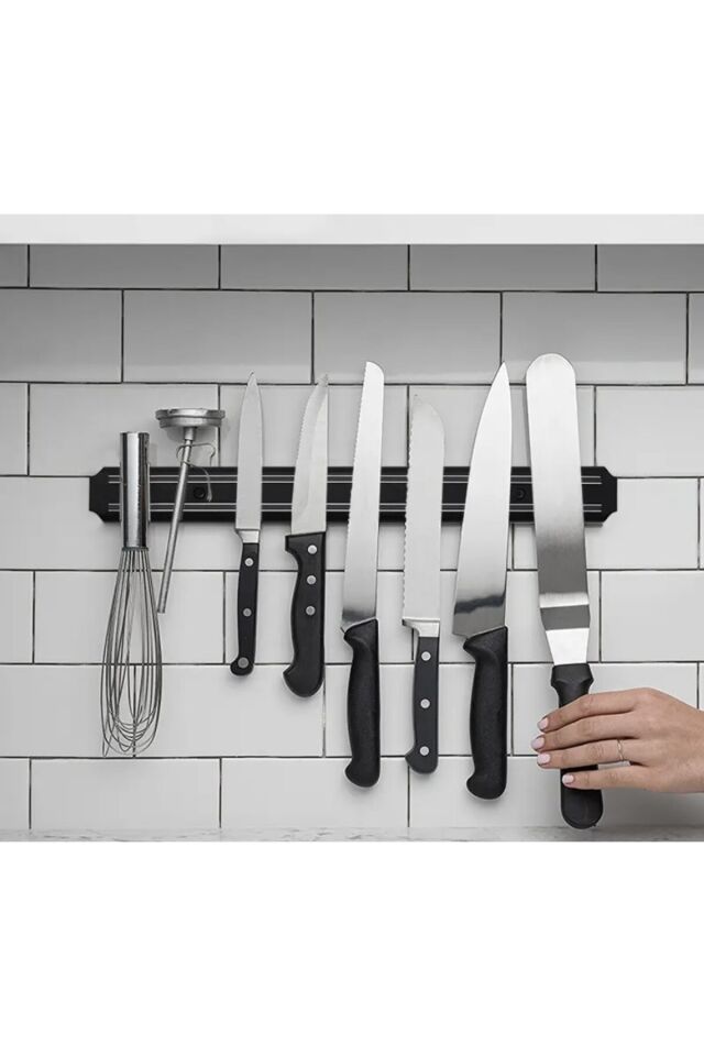 Mıknatıslı Bıçak Askısı Bıçak Tutucu Bıçak Organizer Bıçaklık 33cm