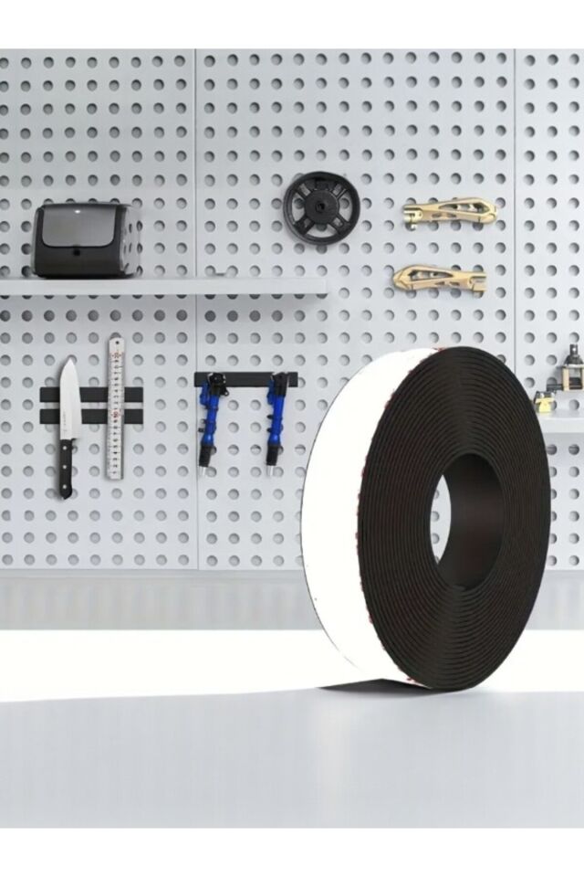 Yapışkanlı Şerit Mıknatıs Magnet Kes Kullan Güçlü 2,0cmx1mt