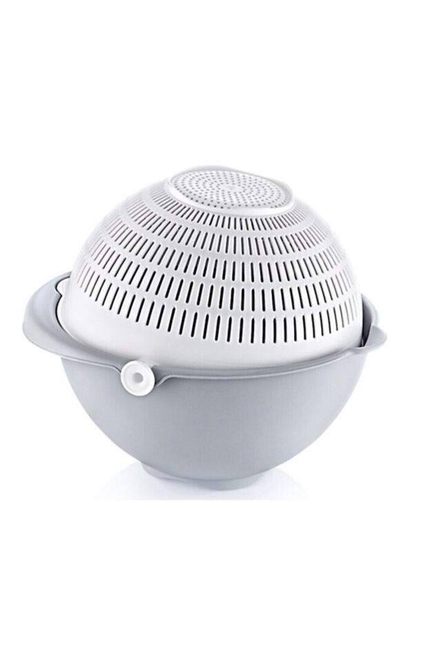 Aqua Hazneli Dönerli Süzgeç Büyük Makarna ,Sebze Süzgeci