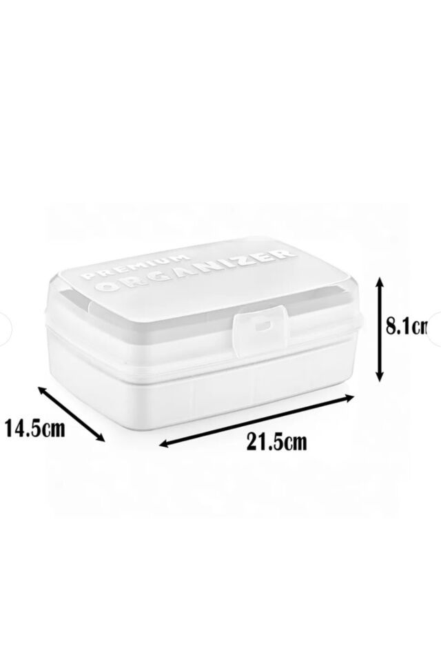Premium Organizer Çok Amaçlı Kutu 2l ( 14,5 x 21,5 x 8,1 (h) cm)