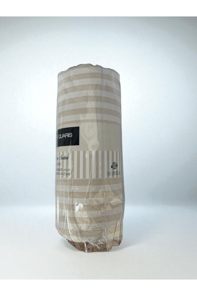 The Quaris Deluxe Pamuk Saten Çift Kişilik Çarşaf (180x200+30cm) ve Yastık Kılıfı (50x70cm)