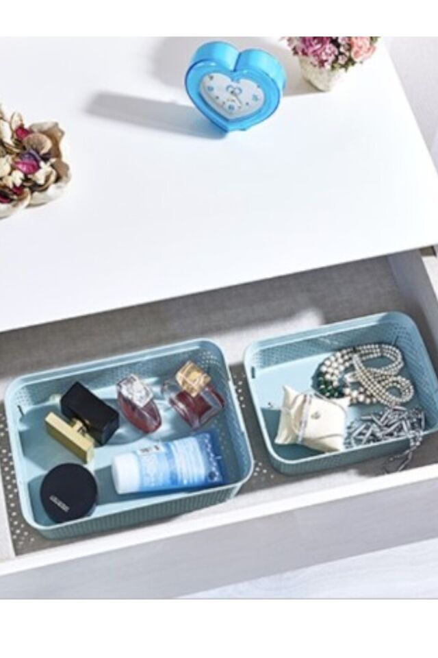 3'lü Elmas Çok Amaçlı Sepet Organize Sepet (2.3Lt + 3.5Lt + 4.8Lt)