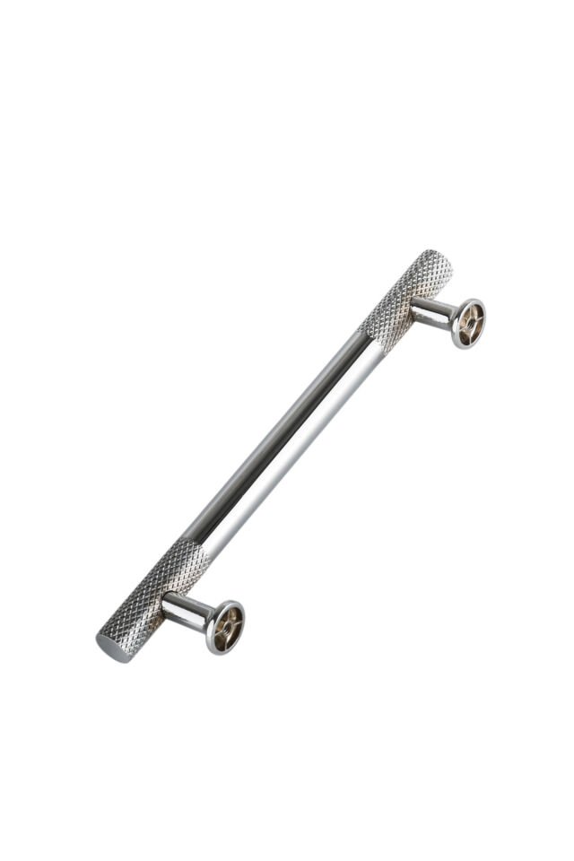 T Bar (Tırtıklı) Baklava Dilimli Krom Kaplama Kulp Alüminyum Metal. Mobilya Mutfak Çekmece Kulbu