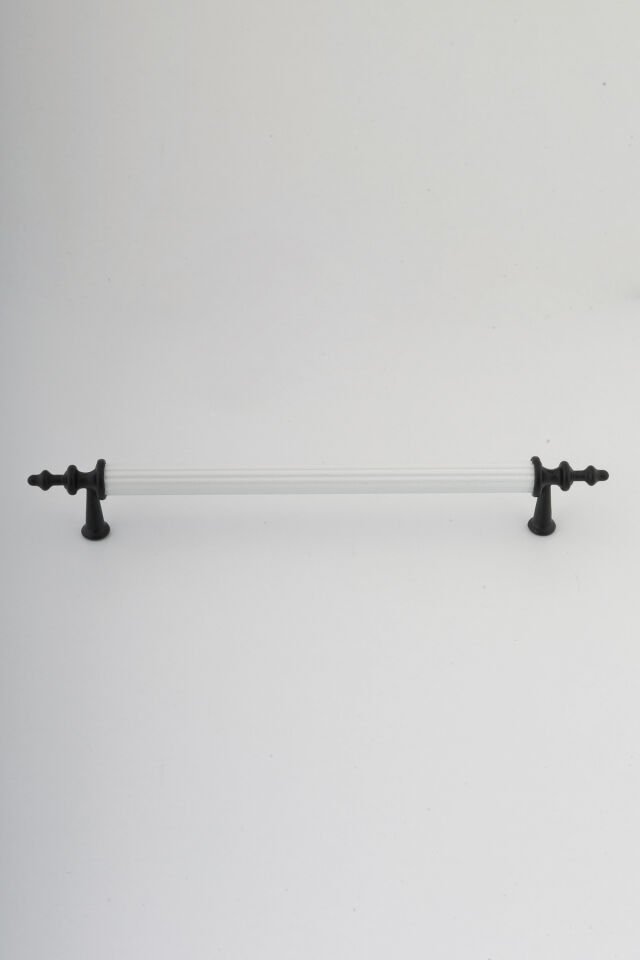 5 Adet Zirve Model Beyaz/siyah Kulp Mobilya Kulbu Alüminyum Metal