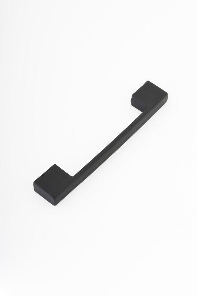 5 Adet Kale Köprü Model Çift Ölçü 96/128mm Siyah Renk Mobilya Mutfak Çekmece Kapak Kulbu