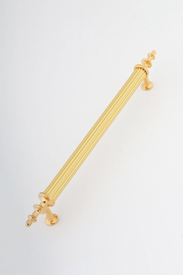 Zirve Model Altın Sarısı Kaplama Kulp (5 Adet) Mobilya Kulbu Alüminyum Metal