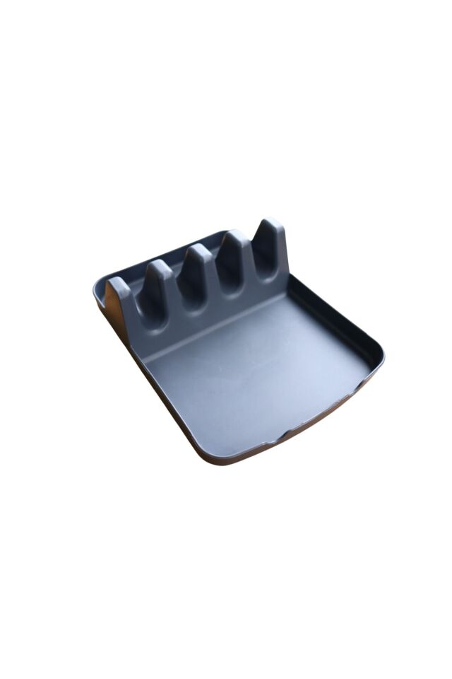 Tezgah Üstü Kaşıklık ve Tencere Kapak Tutucu -Kirli Kaşıklık Kepçe Altlığı Tencere Kapak Standı