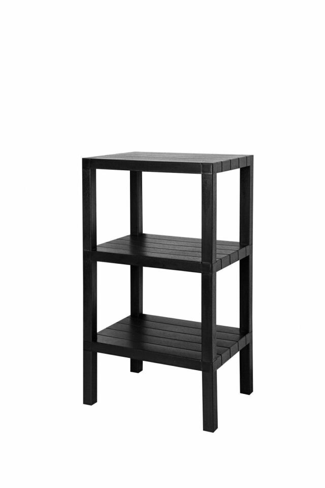 Ombeg 3 Katlı Modüler Banyo Rafı Mutfak Balkon Salon Bahçe Rafı Kitaplık Düzenleyici Organizer