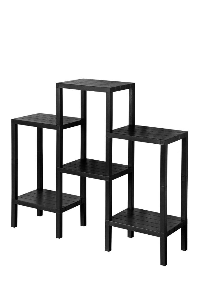 Ombeg 6 Katlı Modüler Raf Banyo Düzenleyici Mutfak Balkon Salon Bahçe Organizeri Pratik Montaj