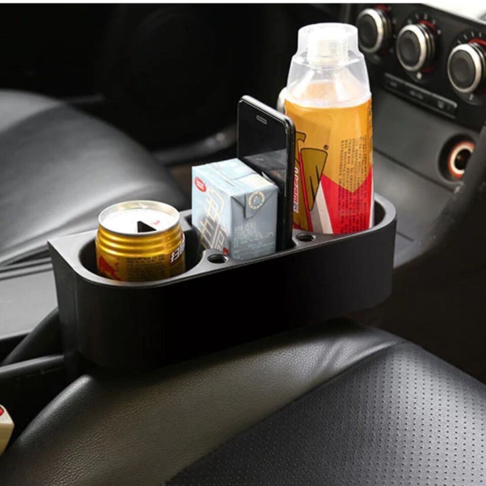 Araç İçi Oto Koltuk Arası Yanı Bardak Kalem Cep Telefon Tutucu Konsol Bardaklık