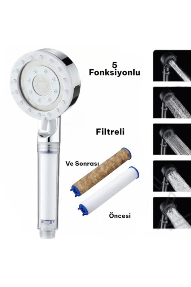  5 Kademeli Masajlı Filtreli Set Gri