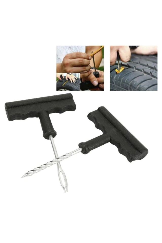 6 Parça Lastik Tamir Kiti Araba Motosiklet ve Bisiklet İçin Pratik Onarım Seti (Araç Bakım Kiti)