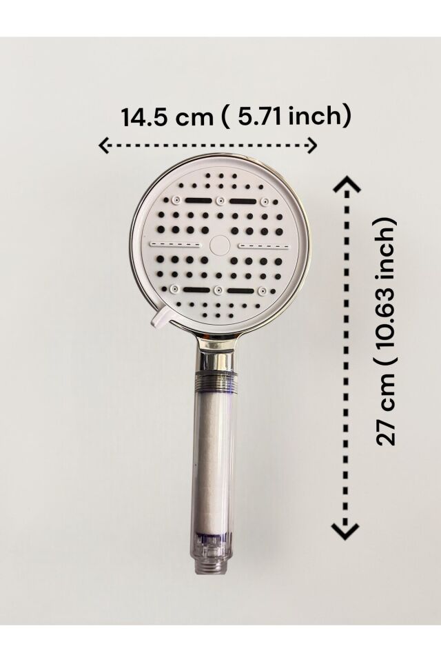 6 Fonksiyonlu Filtreli Duş Başlığı Su Tasarruflu | Basınç Artırıcı | Kireç & Klor Önleyici